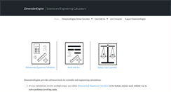 Desktop Screenshot of dimensionengine.com